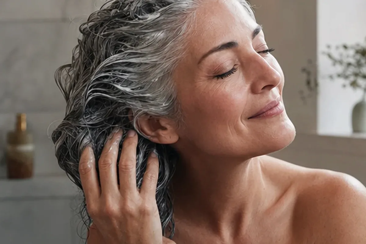 Redaktionelle Detailaufnahme zur Orientierung bei Conditioner bei Frizz