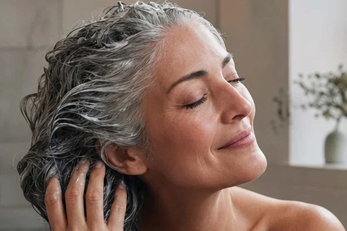 Redaktioneller Beauty-Moment zur Ausgangslage bei Haarbürste bei Frizz