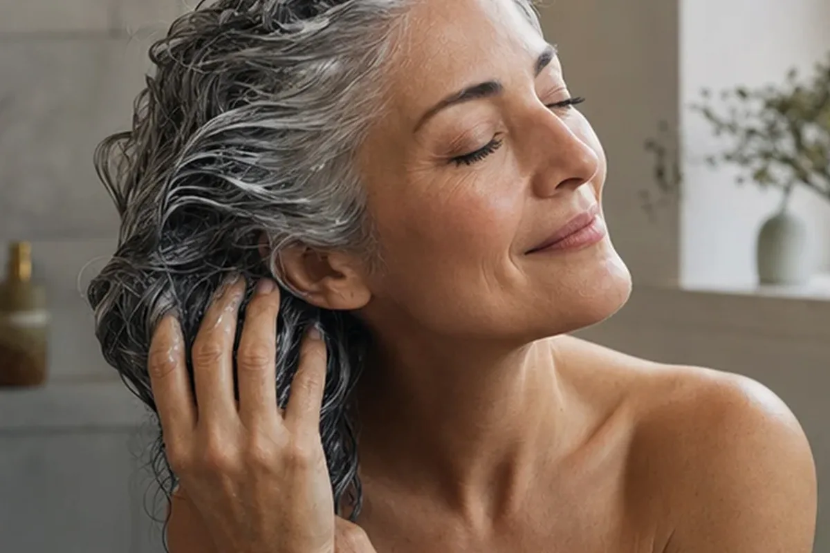 Authentische Beauty-Routine passend zum Thema Anti-Frizz-Pflege für feines Haar