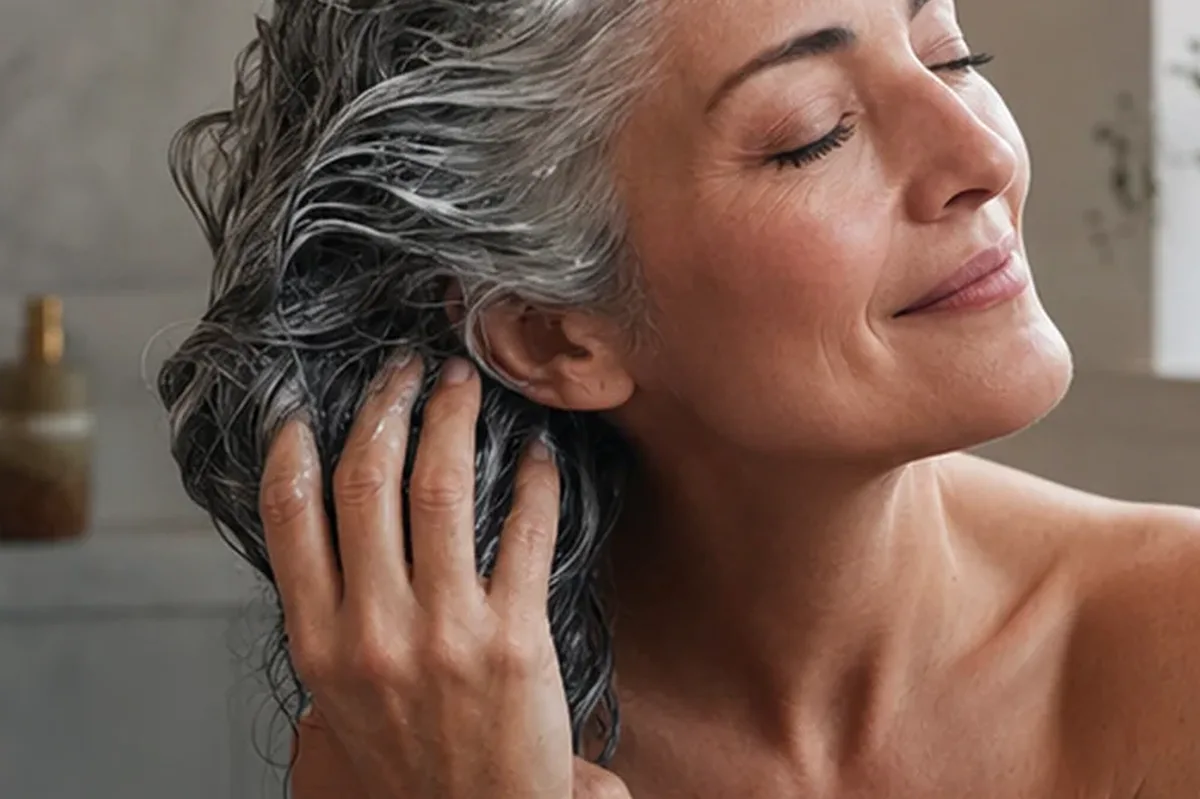 Authentischer Wohlfühlmoment passend zum Beauty-Thema Haaröl richtig anwenden