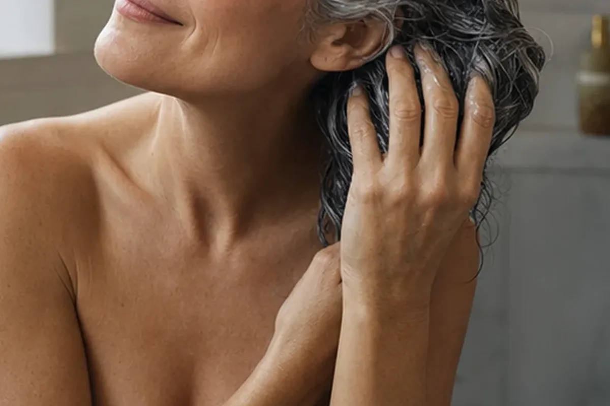 Hochwertige Beauty-Inszenierung zu Auswahlkriterien für Haarmaske für empfindliche Kopfhaut
