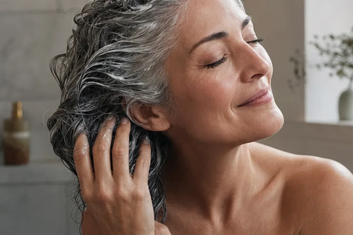 Authentische Beauty-Routine passend zum Thema Lockencreme für strapaziertes Haar