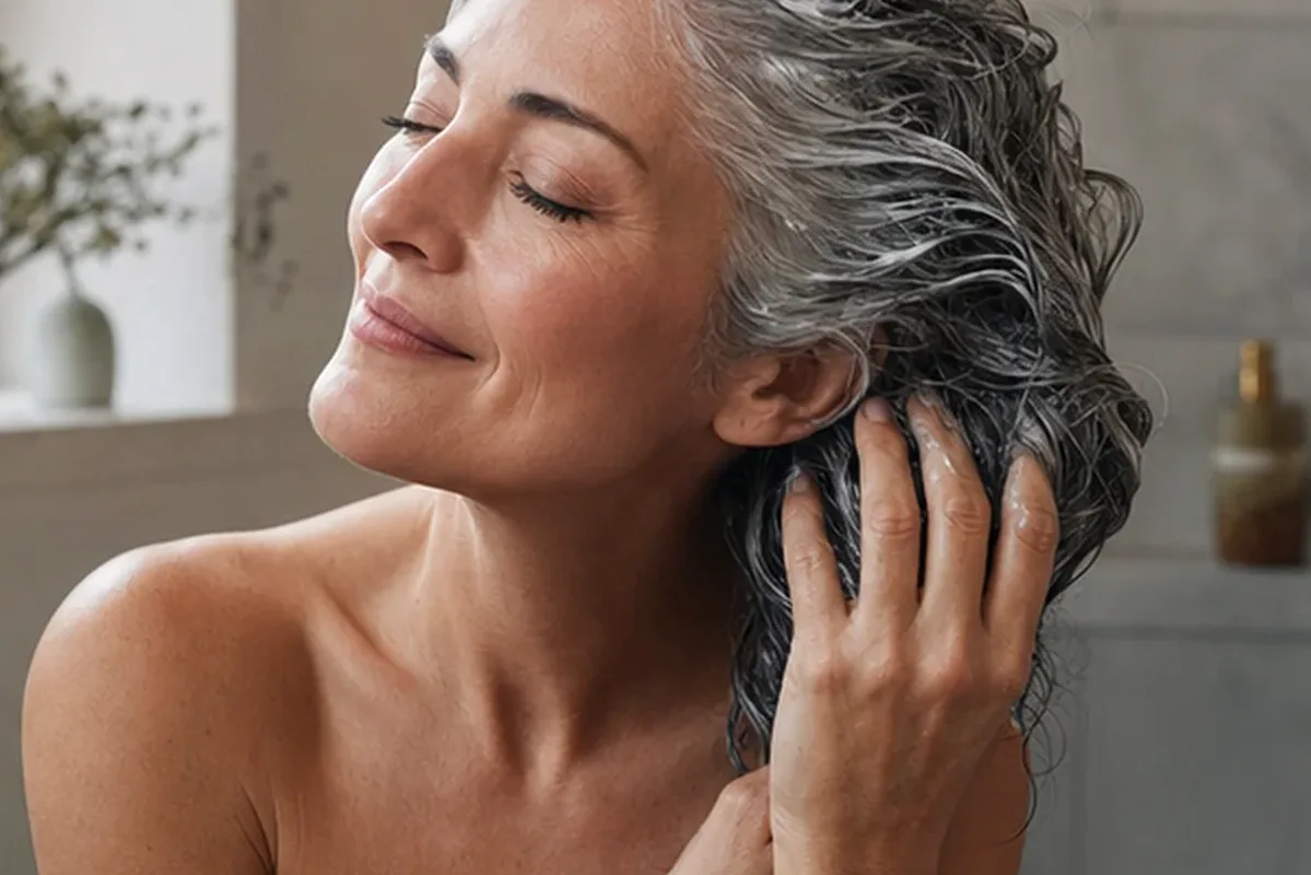 Redaktioneller Beauty-Moment zur Ausgangslage bei Lockengel für lockiges Haar