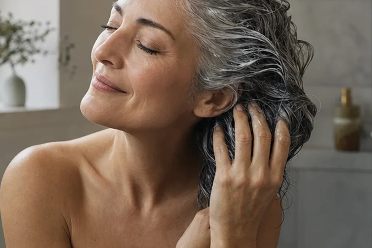 Hochwertige Beauty-Inszenierung zu Auswahlkriterien für Haarmaske bei Haarbruch