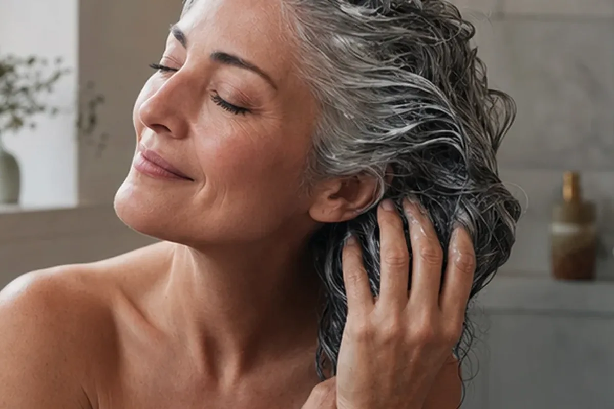 Authentische Beauty-Routine passend zum Thema Anti-Frizz-Pflege für feines Haar