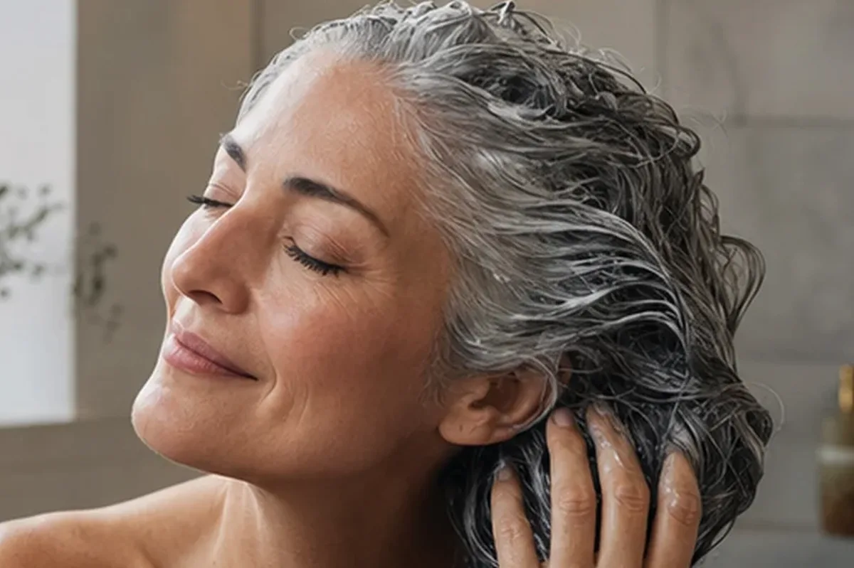 Redaktioneller Beauty-Moment zur Ausgangslage bei Conditioner bei fettigem Ansatz