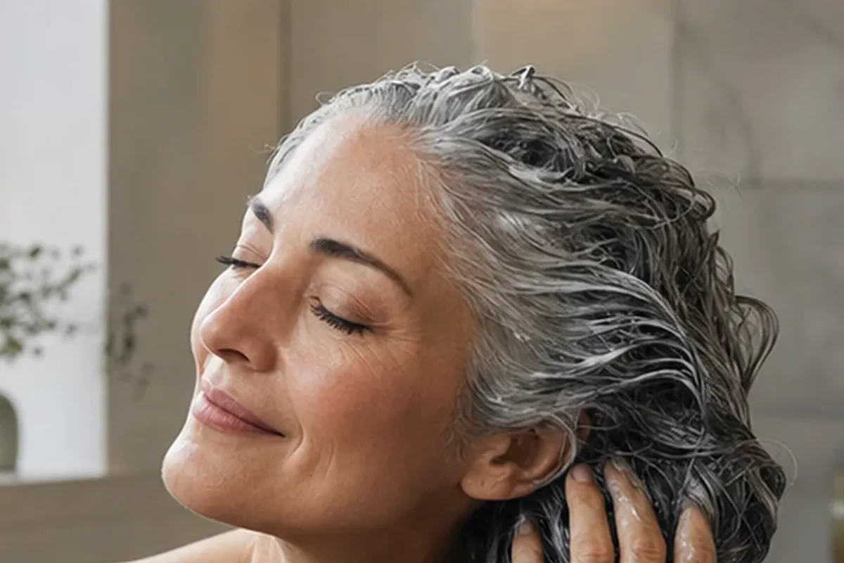 Redaktionelle Detailaufnahme zur Orientierung bei Conditioner bei Haarbruch