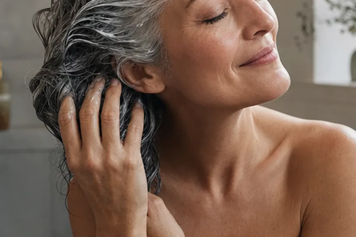 Authentische Beauty-Routine passend zum Thema Shampoo