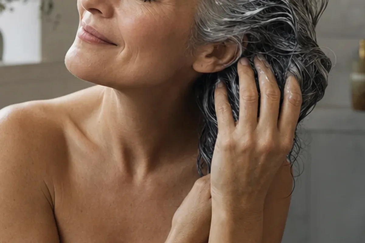Hochwertige Beauty-Inszenierung zu Auswahlkriterien für Haarmaske für empfindliche Kopfhaut