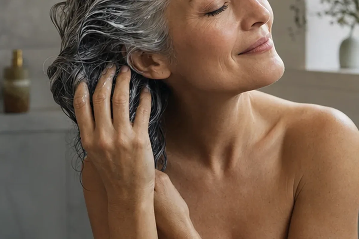 Authentische Beauty-Routine passend zum Thema Anti-Frizz-Pflege für trockenes Haar