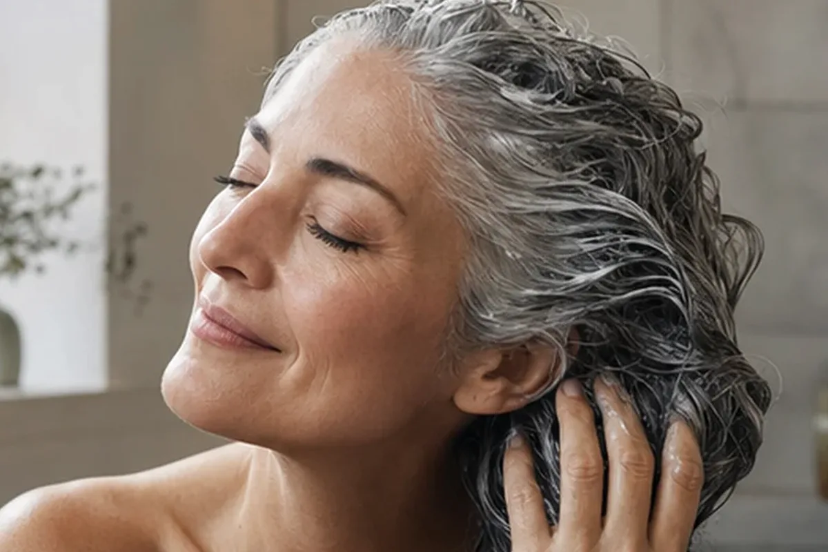 Redaktioneller Beauty-Moment zur Ausgangslage bei Kopfhautserum bei Frizz