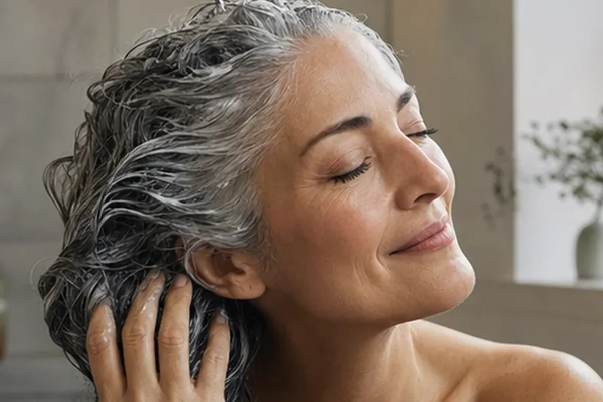 Emotionaler und authentischer Anwendungsmoment rund um Lockencreme bei Haarbruch