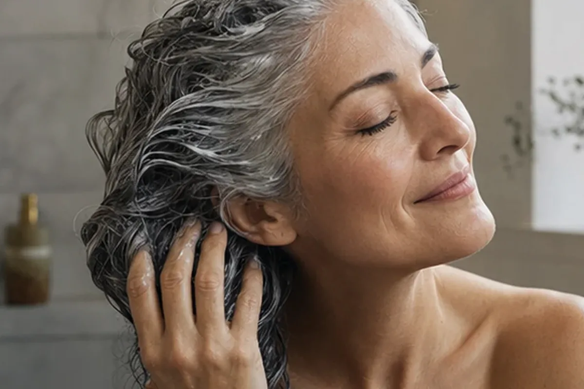 Redaktioneller Beauty-Moment zur Ausgangslage bei Mildes Shampoo für feines Haar