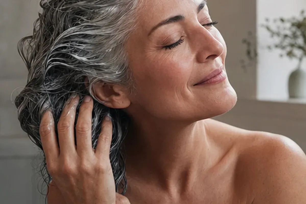 Authentische Beauty-Routine passend zum Thema Lockencreme bei Haarbruch