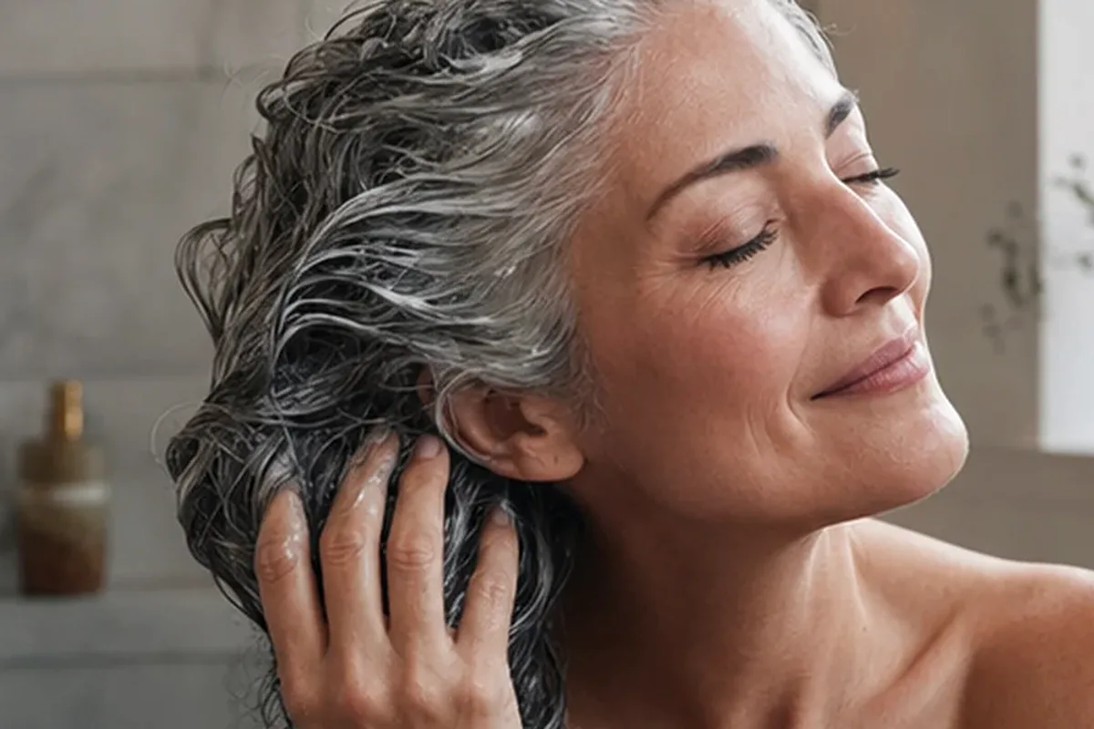 Authentische Beauty-Routine passend zum Thema Anti-Frizz-Pflege für strapaziertes Haar