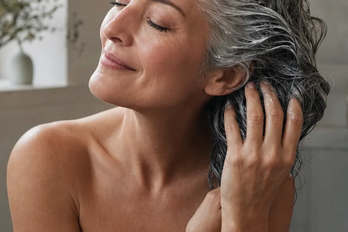 Authentische Beauty-Routine passend zum Thema Hitzeschutz bei Frizz