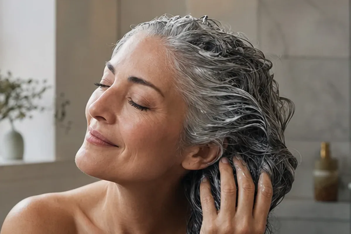 Authentische Beauty-Routine passend zum Thema Kopfhautserum bei Frizz