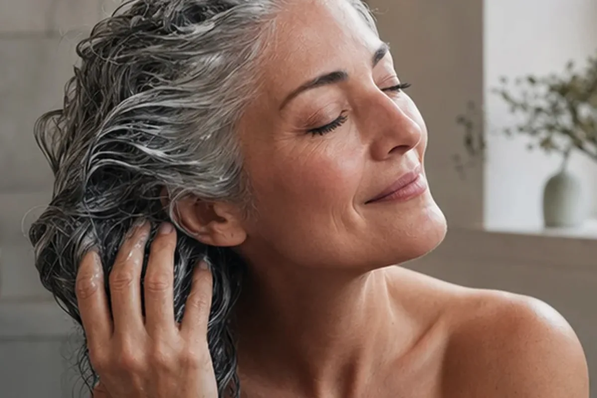 Redaktioneller Beauty-Moment zur Ausgangslage bei Silbershampoo für empfindliche Kopfhaut