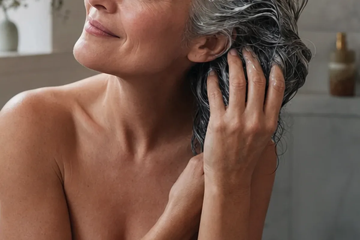 Hochwertige Beauty-Inszenierung zu Auswahlkriterien für Trockenshampoo für trockenes Haar