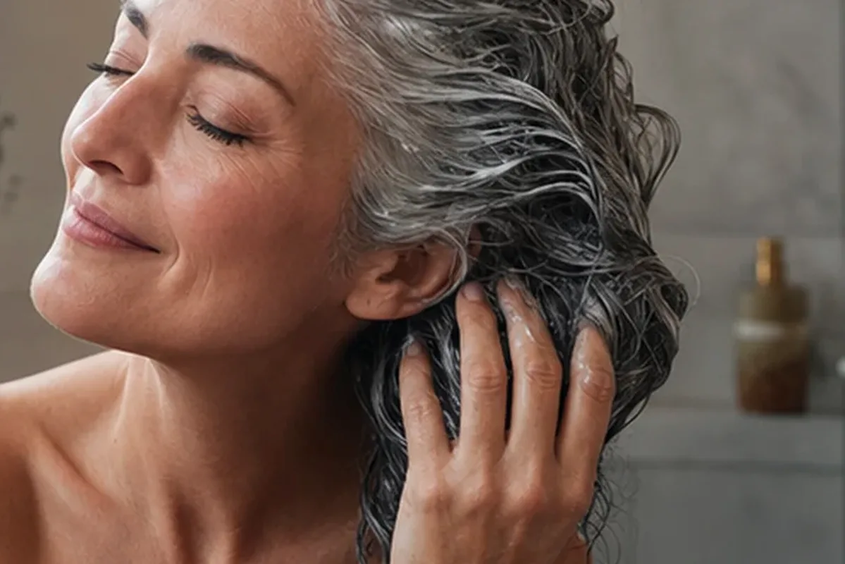 Authentische Beauty-Routine passend zum Thema Haarpflege
