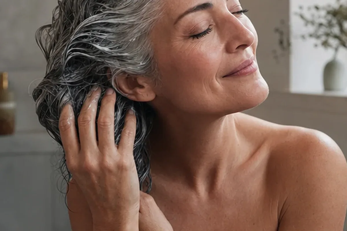 Authentische Beauty-Routine passend zum Thema Kopfhautserum bei Frizz