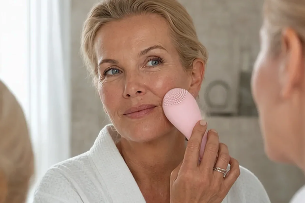 Hochwertige Beauty-Inszenierung zu Auswahlkriterien für Warmluftbürste für feines Haar