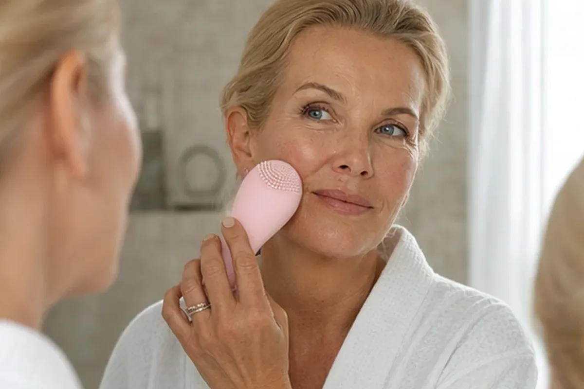Emotionaler und authentischer Anwendungsmoment rund um Munddusche bei wenig Zeit