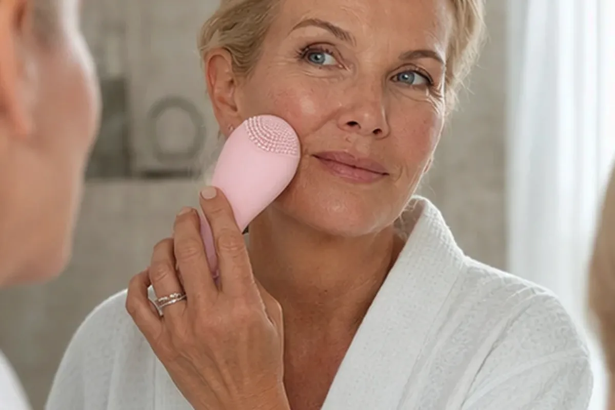 Hochwertige Beauty-Inszenierung zu Auswahlkriterien für Warmluftbürste für feines Haar