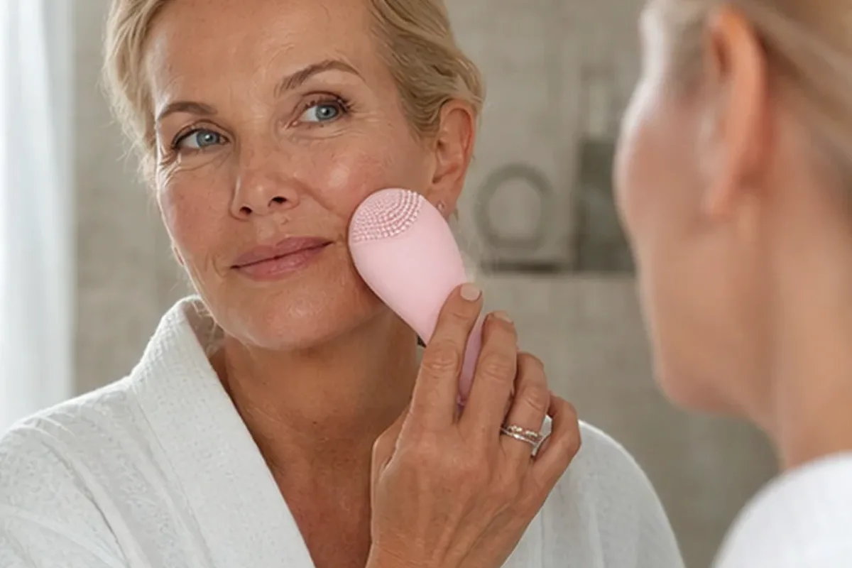 Hochwertige Beauty-Inszenierung zu Auswahlkriterien für Mikrostrom-Gerät bei wenig Zeit
