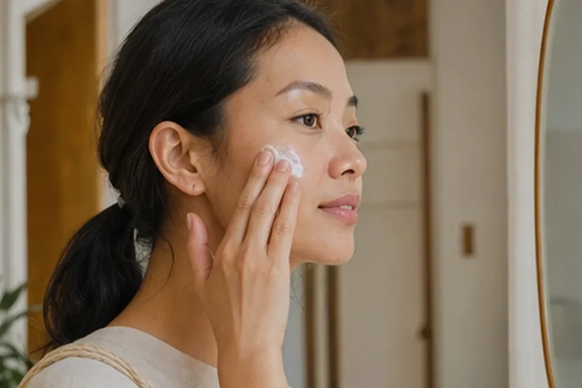 Authentischer Wohlfühlmoment passend zum Beauty-Thema Sonnenschutz bei Pigmentflecken
