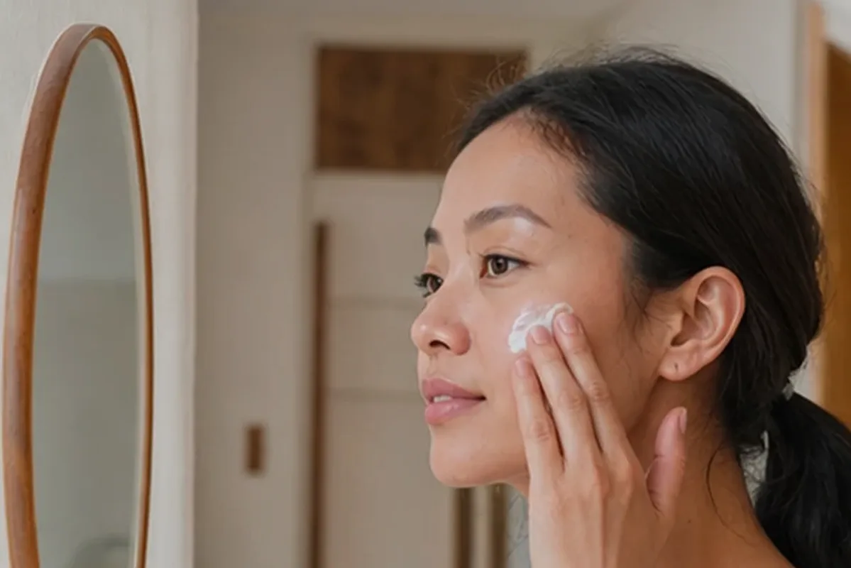 Hochwertige Beauty-Inszenierung zu Auswahlkriterien für Feuchtigkeitsserum für fettige Haut