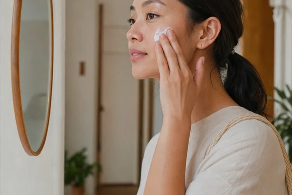 Authentische Beauty-Routine passend zum Thema Augenpflege für trockene Haut