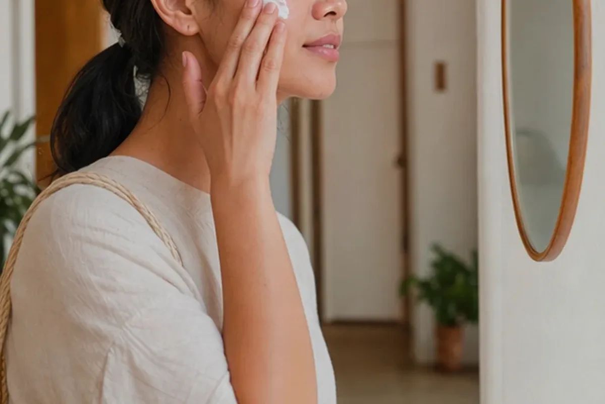 Redaktioneller Beauty-Moment zur Ausgangslage bei Augenpflege für fettige Haut