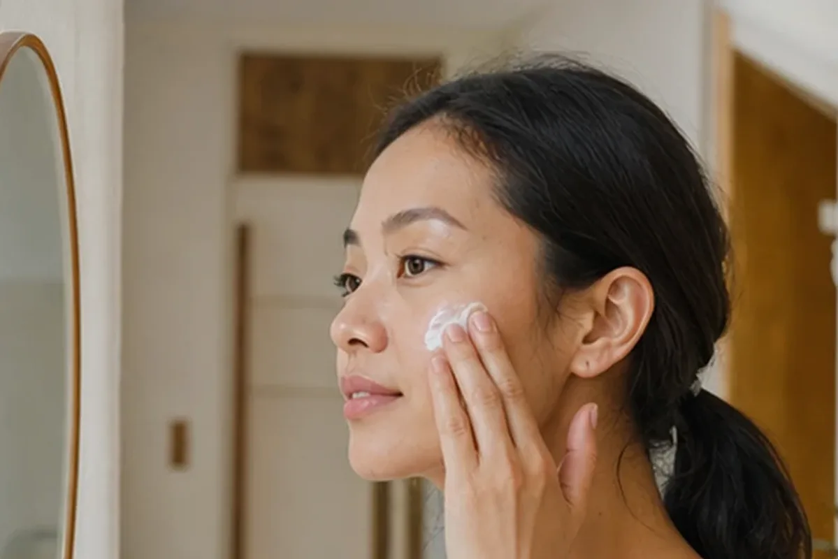 Redaktioneller Beauty-Moment zur Ausgangslage bei Gesichtsreinigung bei Rötungen
