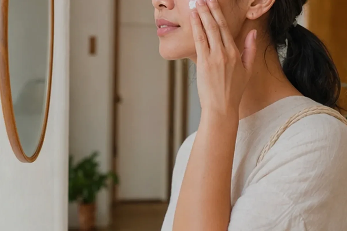 Authentische Beauty-Routine passend zum Thema Mizellenwasser für Mischhaut