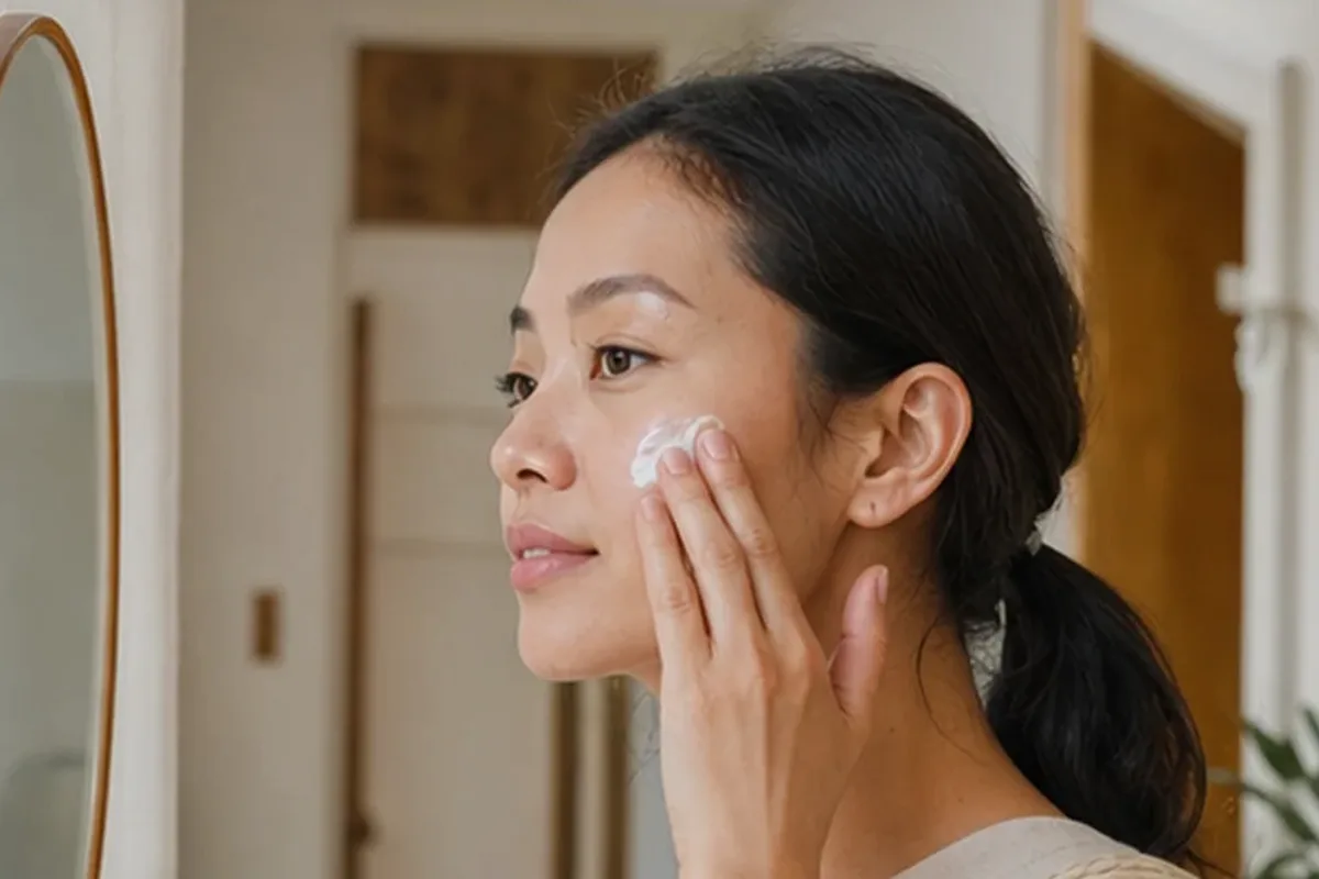 Hochwertige Beauty-Inszenierung zu Auswahlkriterien für Niacinamid-Serum bei Rötungen