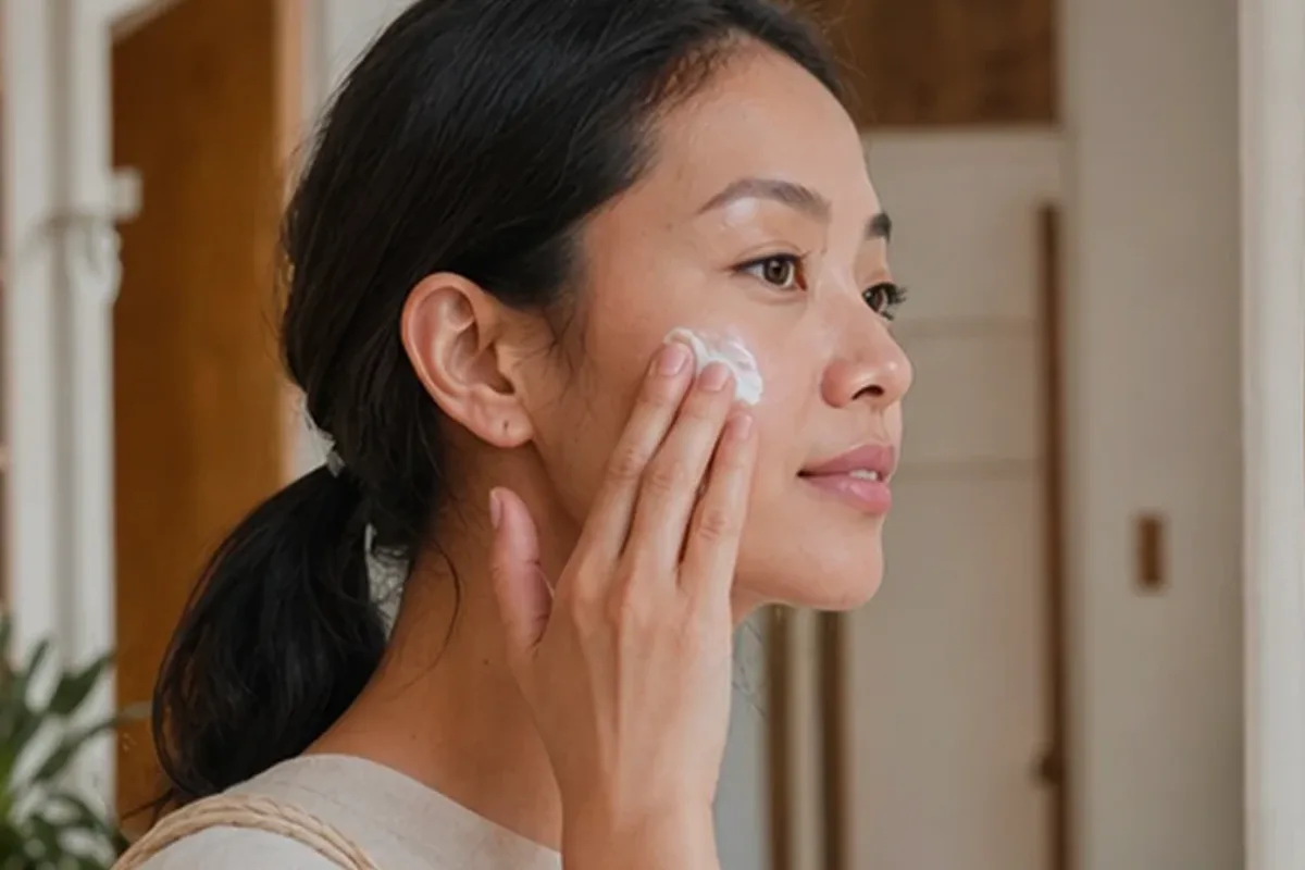 Authentische Beauty-Routine passend zum Thema Niacinamid-Serum für fettige Haut