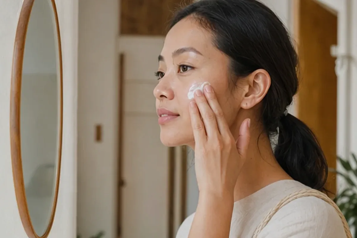 Authentische Beauty-Routine passend zum Thema Augenpflege für fettige Haut