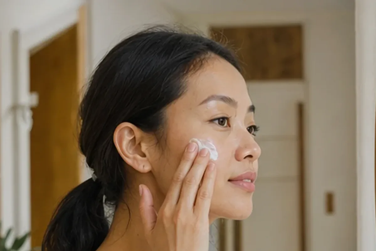 Authentische Beauty-Routine passend zum Thema Gesichtswasser bei Rötungen