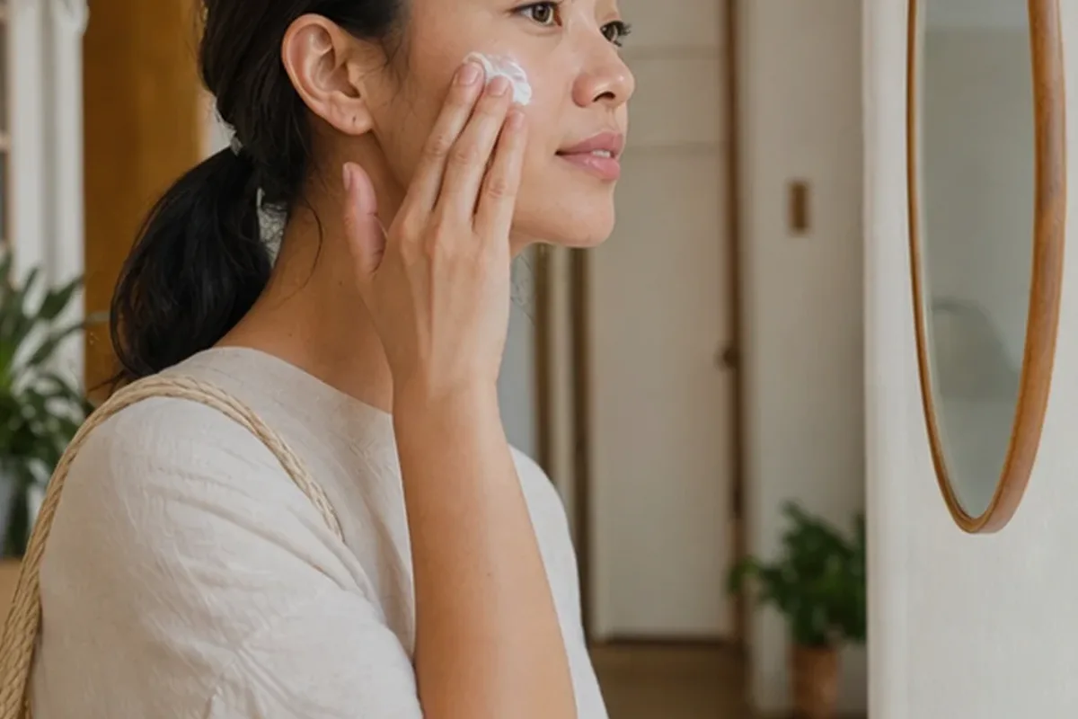 Authentische Beauty-Routine passend zum Thema Vitamin-C-Serum bei Pigmentflecken
