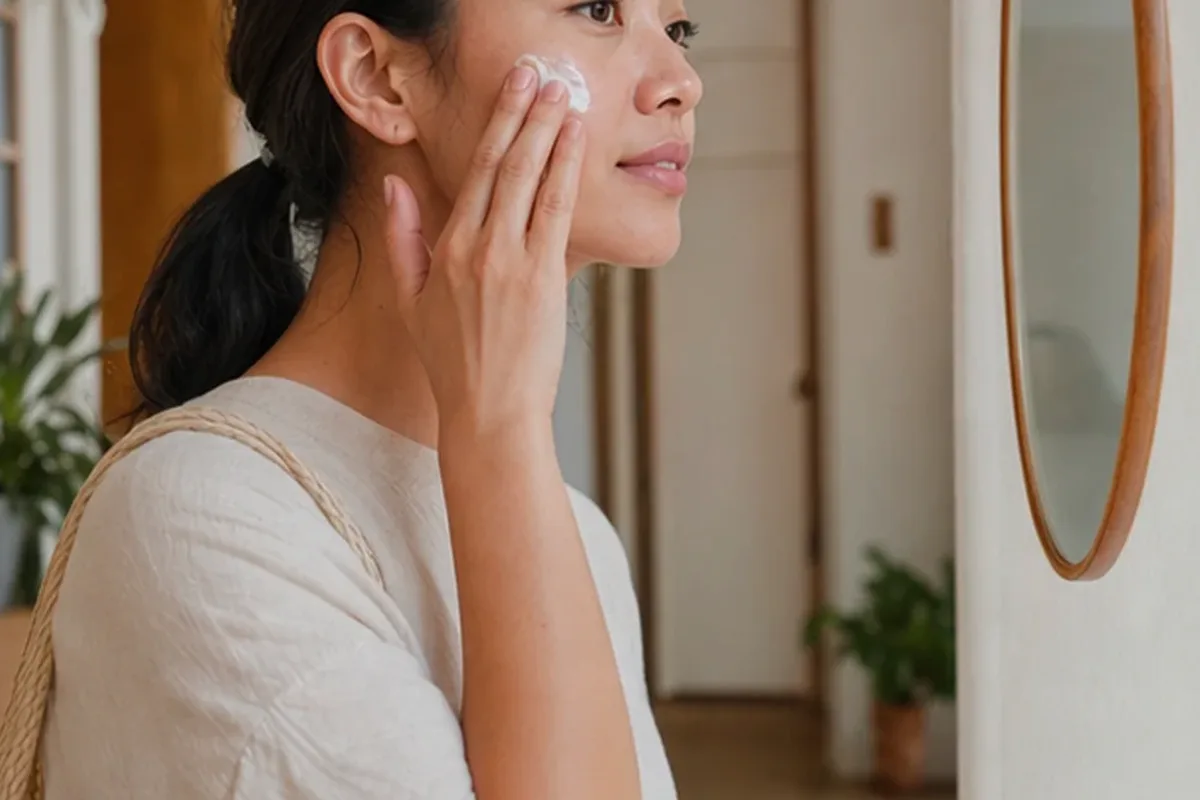 Authentische Beauty-Routine passend zum Thema Vitamin-C-Serum für empfindliche Haut