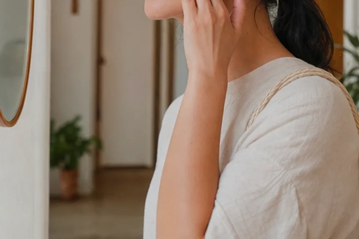 Redaktionelle Detailaufnahme zur Orientierung bei Gesichtswasser für fettige Haut