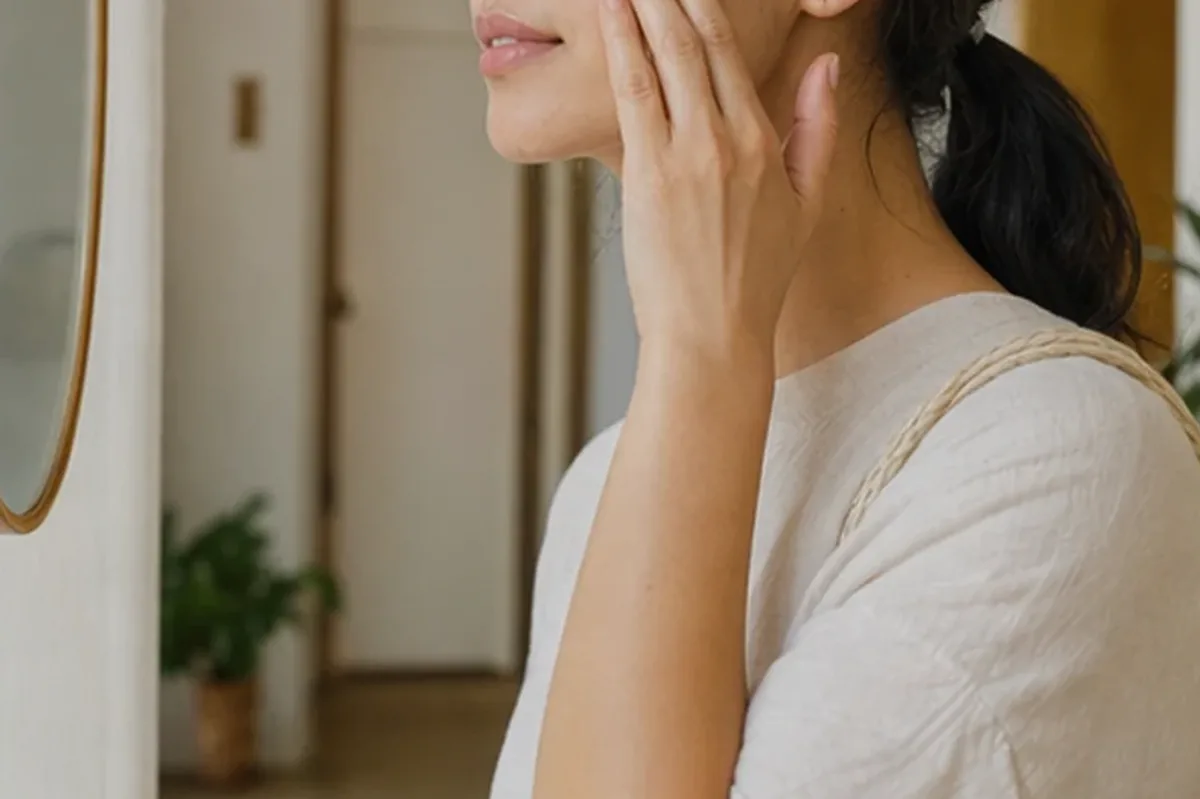 Authentische Beauty-Routine passend zum Thema Augenpflege für unreine Haut