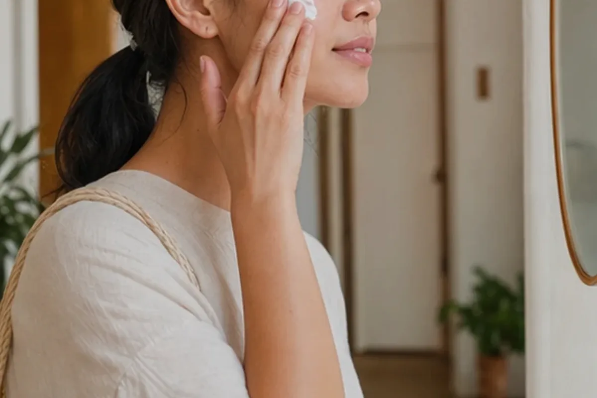 Hochwertige Beauty-Inszenierung zu Auswahlkriterien für Feuchtigkeitsserum bei ersten Fältchen