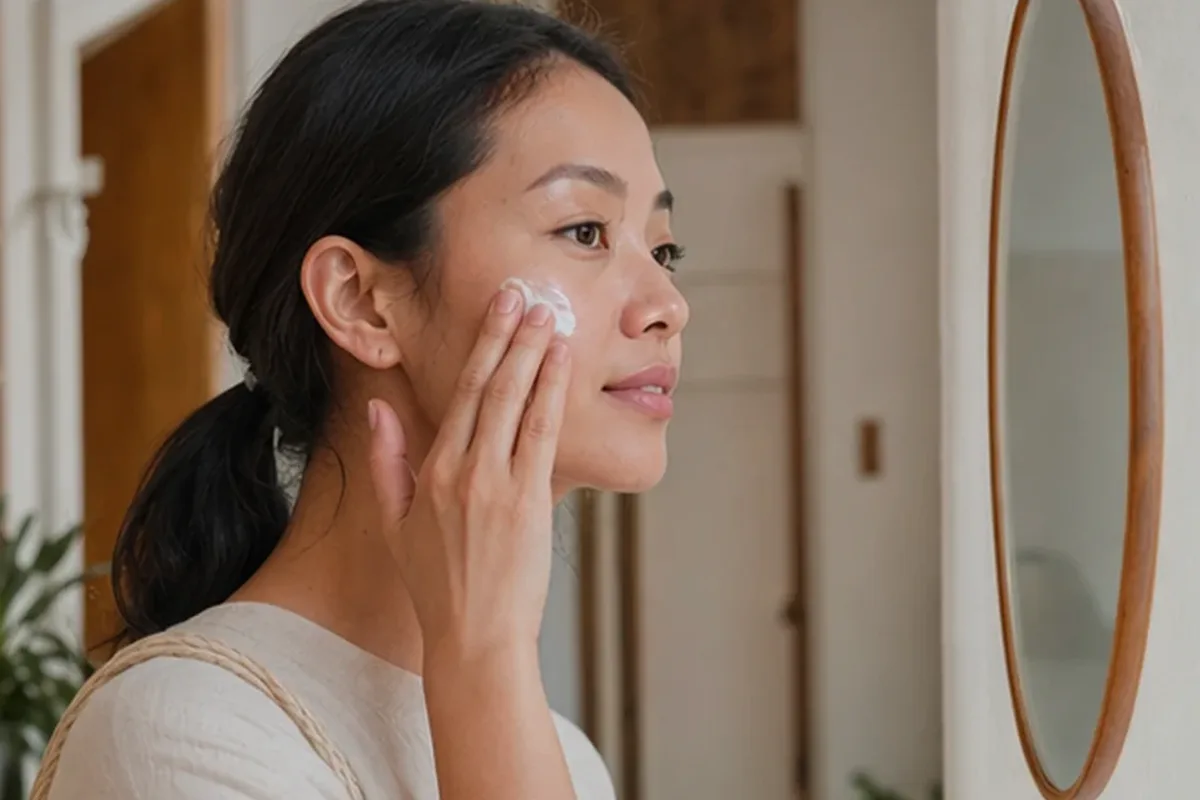 Hochwertige Beauty-Inszenierung zu Auswahlkriterien für Gesichtsmaske bei Rötungen