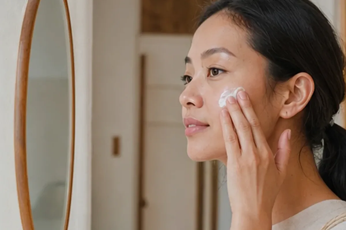 Hochwertige Beauty-Inszenierung zu Auswahlkriterien für Gesichtsmaske bei Pigmentflecken