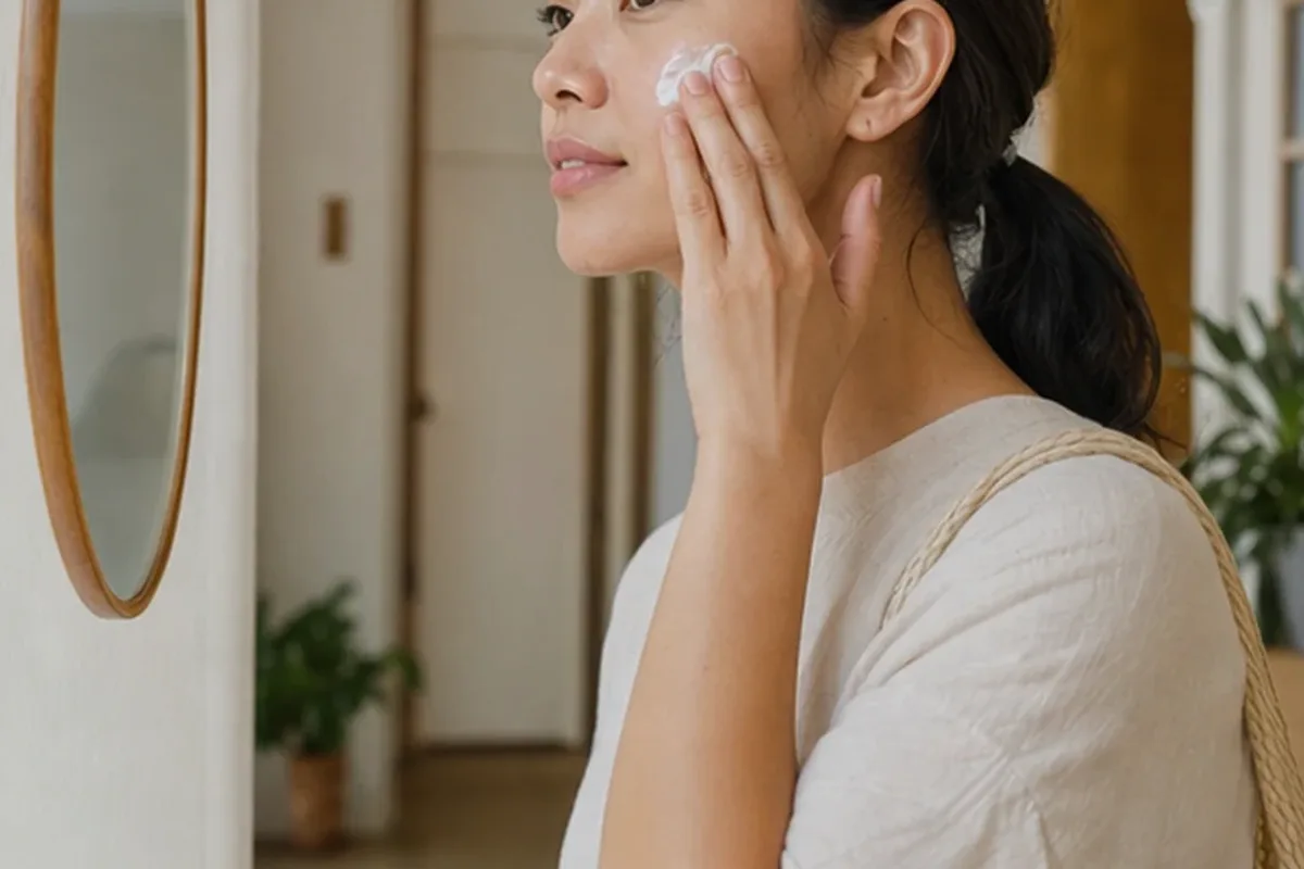 Hochwertige Beauty-Inszenierung zu Auswahlkriterien für Vitamin-C-Serum für Mischhaut