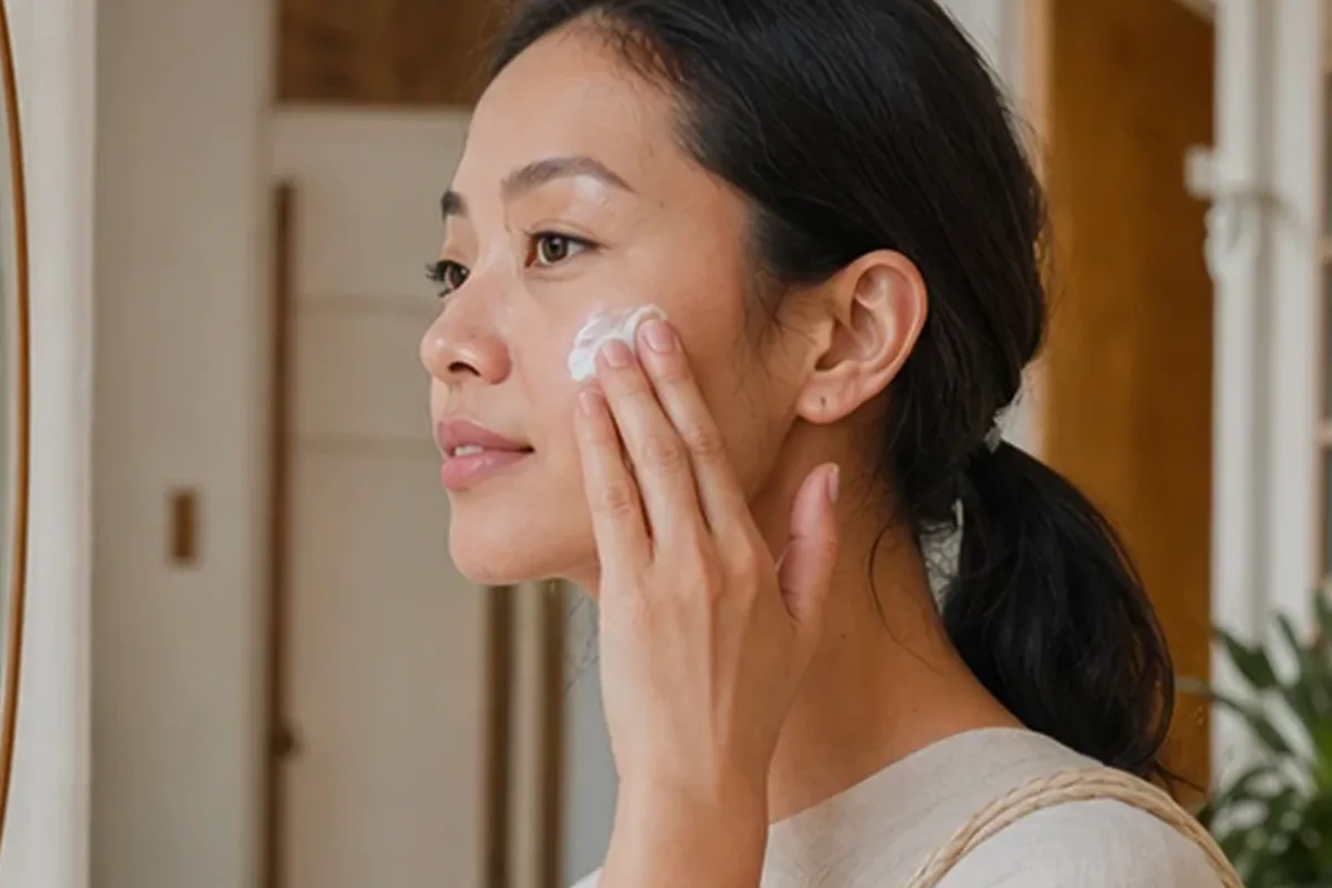 Authentischer Wohlfühlmoment passend zum Beauty-Thema Sonnenschutz für fettige Haut