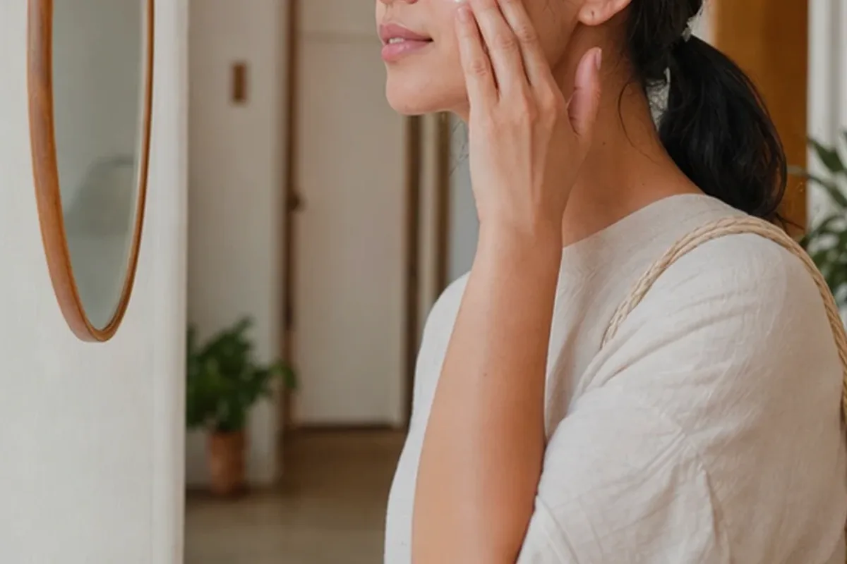 Redaktioneller Beauty-Moment zur Ausgangslage bei Sonnenschutz bei Rötungen