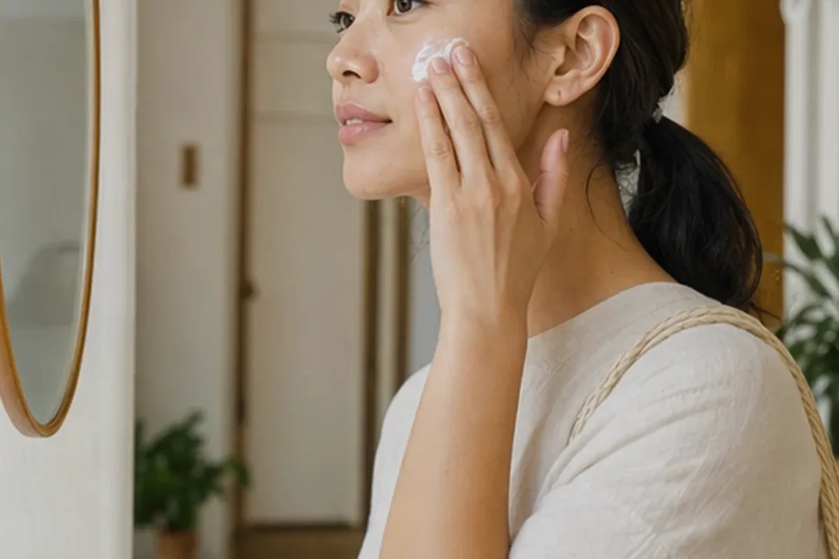 Authentische Beauty-Routine passend zum Thema Niacinamid-Serum für unreine Haut